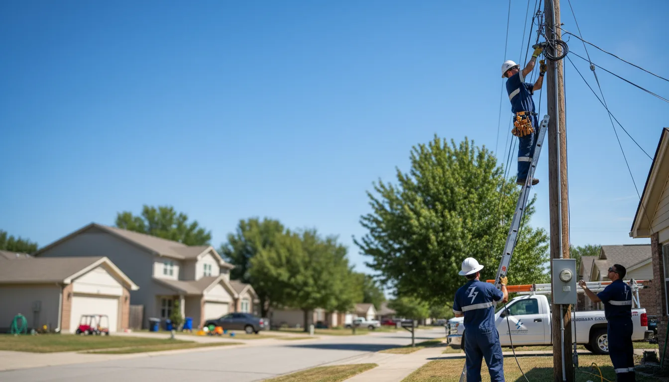 Residential electrician providing installation services in Ozawkie, KS